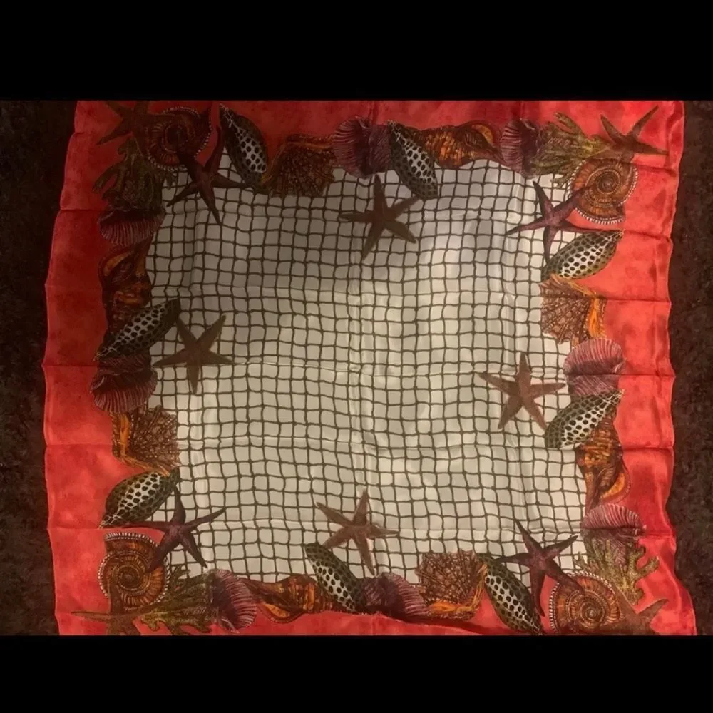 7 100% Silk Chance Encounters  Floral Vintage Japanese Scarf Wraps.
